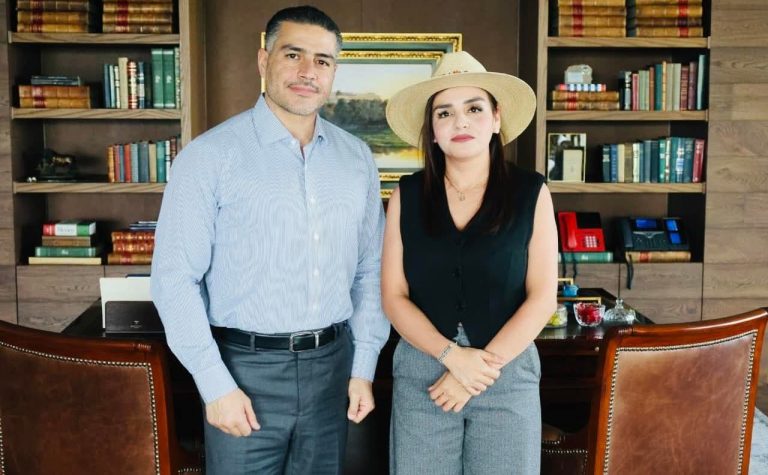 Se reúne Grecia Quiroz con García Harfuch en CDMX