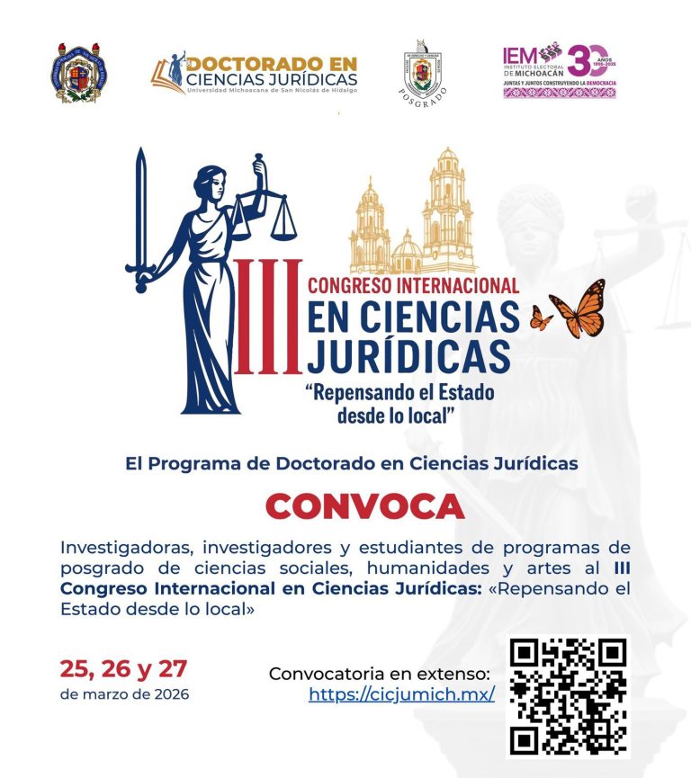 Impulsan Congreso Internacional en Ciencias Jurídicas