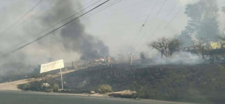 Se registran varios incendios de pastizal en distintos puntos de Morelia
