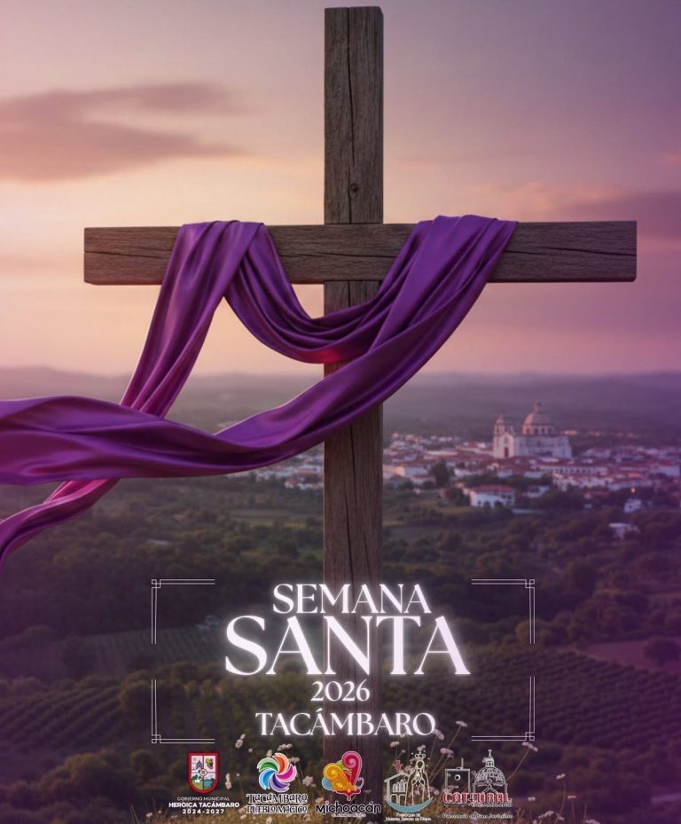 Cultura, tradición y fe se unen para la Semana Santa en Tacámbaro