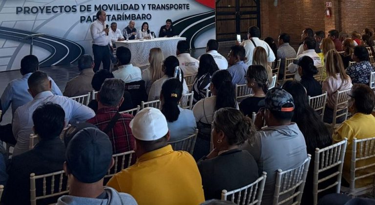 Presentan proyectos de movilidad y transporte para Tarímbaro