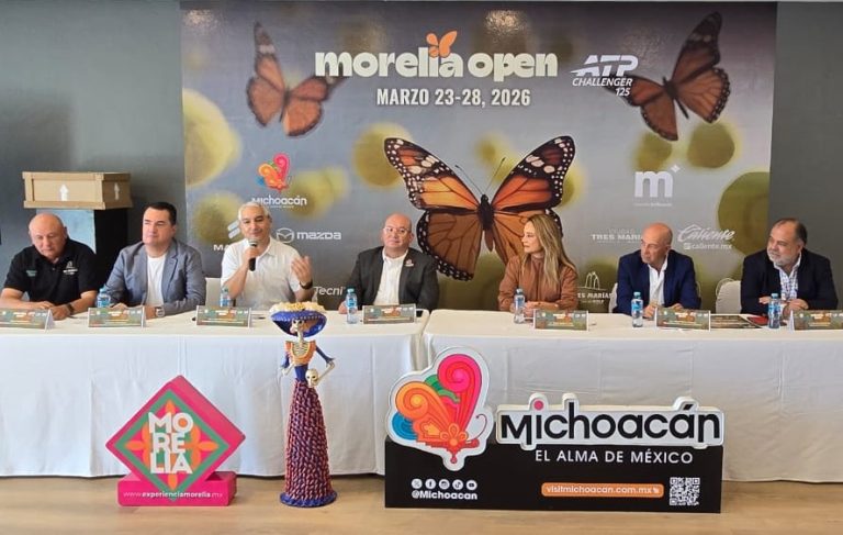La segunda edición del Morelia Open 2026 ATP Challenger Tour se realizará del 23 al 28 de marzo
