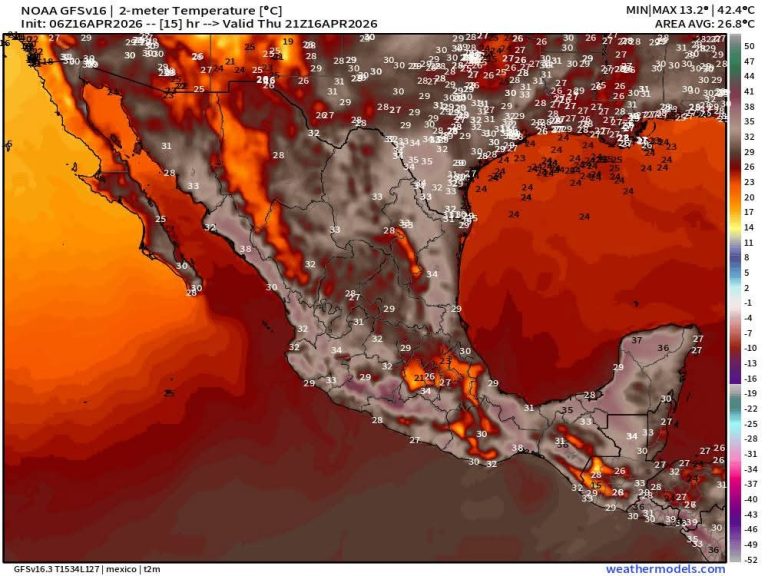 Se intensifica ola de calor, durará hasta fin de semana: Conagua