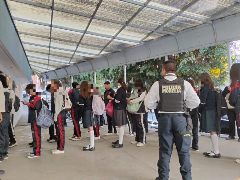 Refuerzan acciones preventivas ante mensaje de amenaza en la Escuela Secundaria Técnica 65 en Morelia
