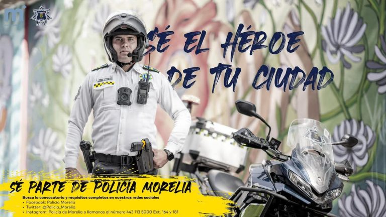 Policía Morelia en etapa «muy ambiciosa» de reclutamiento, oferta 100 vacantes para aumentar estado de fuerza