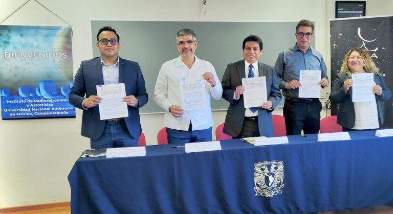 Firman convenios UNAM Morelia y Universidad Tecnológica de Nuevo Laredo para colaboración y un proyecto astronómico