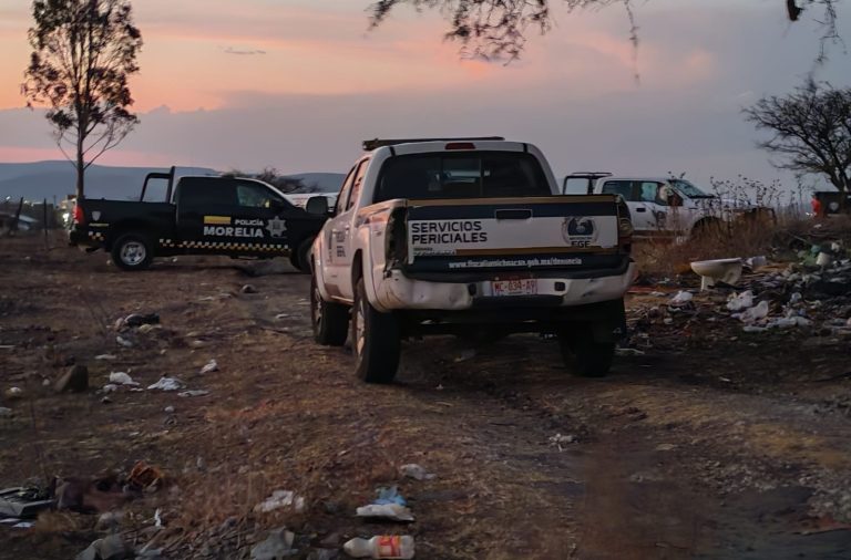 Hallan a sujeto asesinado en predio de la colonia Mirador de la Aldea, Morelia