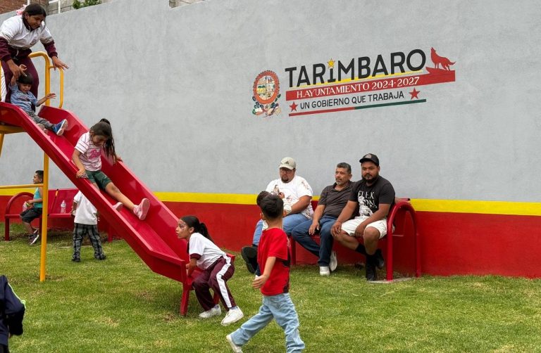 Entrega Gobierno de Tarímbaro Parque Recreativo en Uruétaro