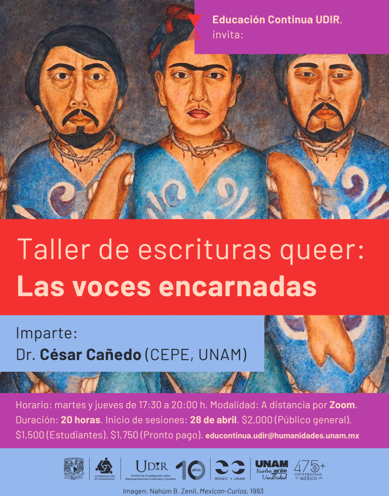 Llega a Michoacán el taller “Escrituras Queer: Las voces encarnadas”