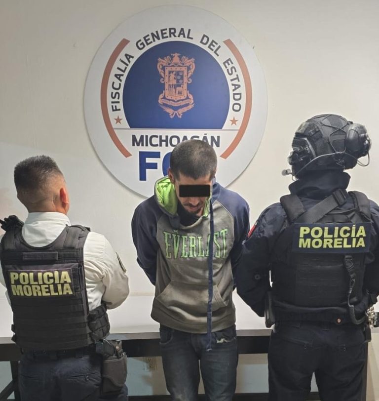 Policía Morelia detiene a sujeto posiblemente ligado a un caso de feminicidio