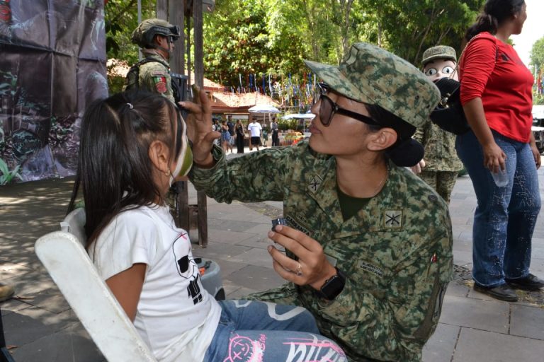 Ejército Mexicano y Guardia Nacional realizan Exposición Militar en Uruapan
