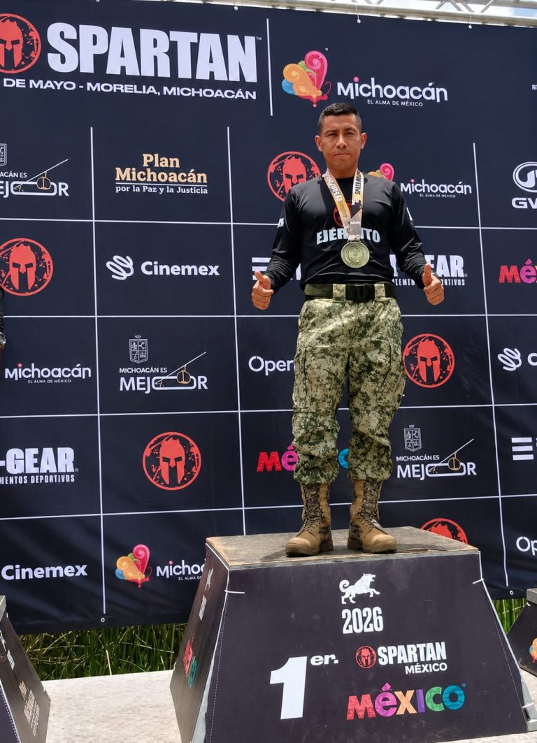 Integrante del Ejército Mexicano obtiene el primer lugar del Spartan Race Morelia 2026