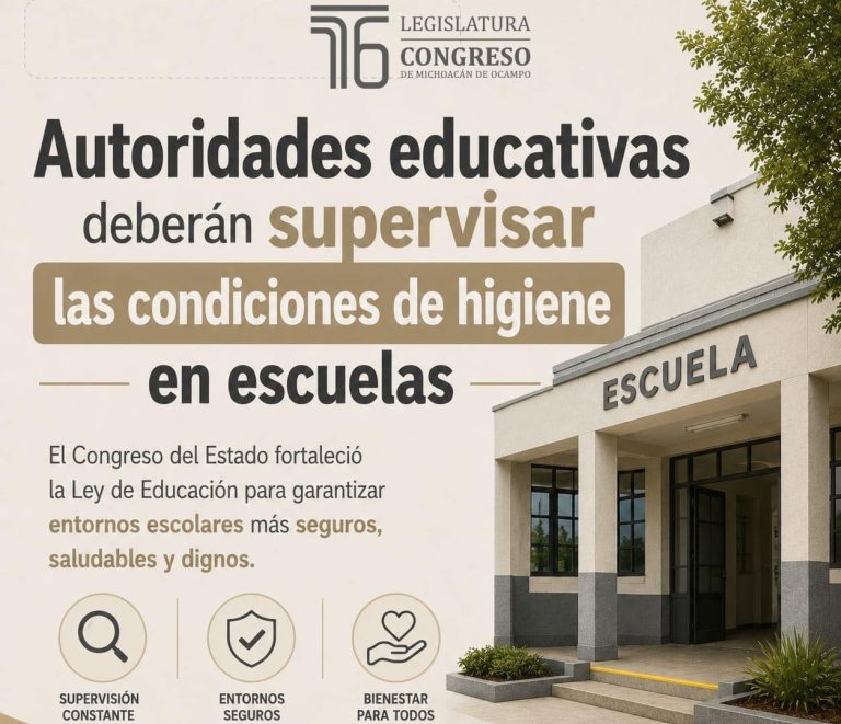 Fortalece Congreso del Estado la Ley de Educación de Michoacán