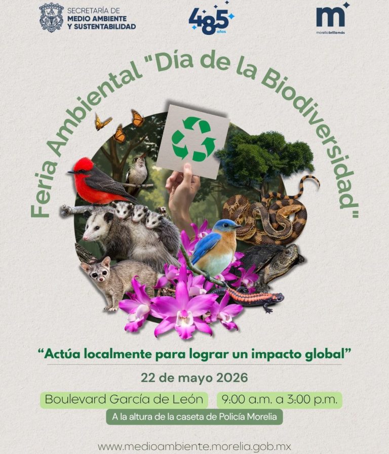 Gobierno de Morelia invita a vivir la Feria Ambiental de la Biodiversidad