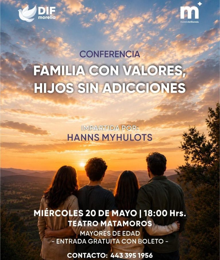 Invitan a conferencia de prevención de adicciones por el Día de la Familia