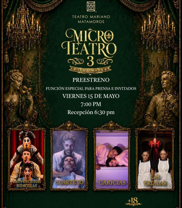 Presenta Teatro Matamoros tercera temporada de “Microteatro” en Morelia