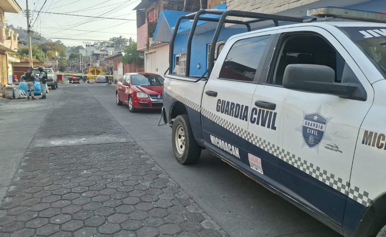 Motosicarios matan a un hombre, en la colonia Elías Pérez Ávalos de Uruapan