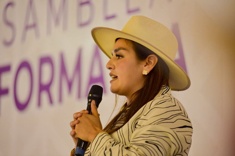 Convoca Grecia Quiroz a víctimas del crimen a unirse a marcha por la paz en Uruapan