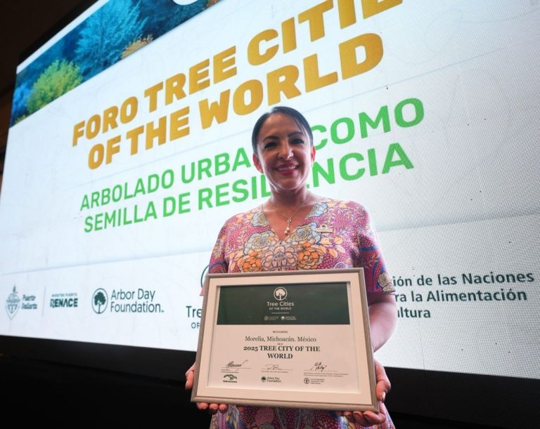 Morelia obtiene la distinción internacional “Ciudad Árbol”
