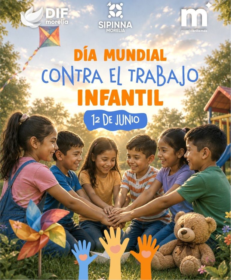 Llama DIF Morelia a proteger el derecho de niños a vivir una infancia libre de trabajo infantil