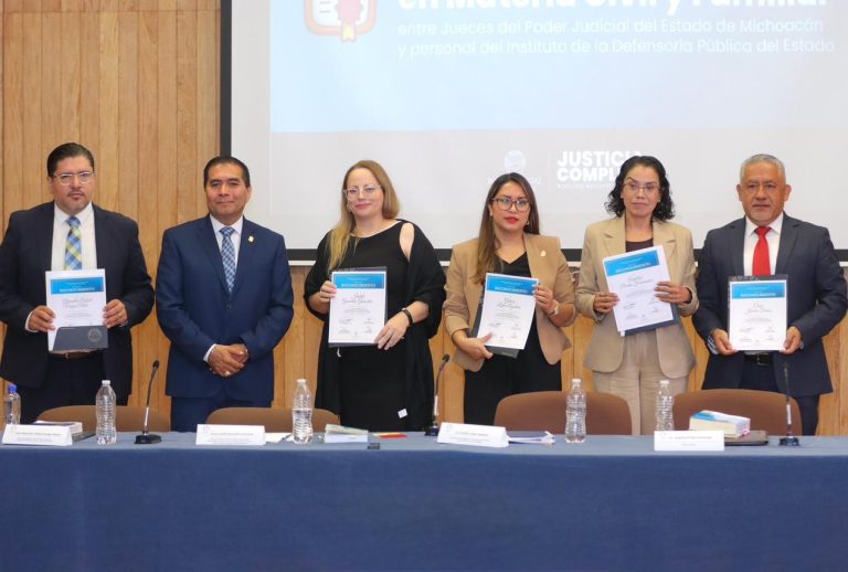 Impulsa Instituto de Defensoría profesionalización de operadores jurídicos en materia civil y familiar
