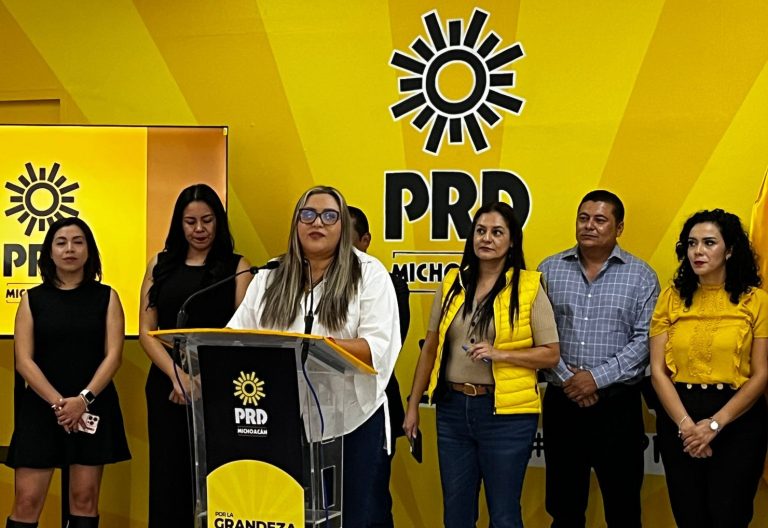 Designa PRD Michoacán a Verónica García como presidenta interina tras relevo en la dirigencia