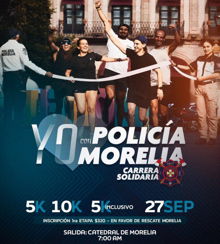 Policía Morelia realizará su primera carrera atlética con causa