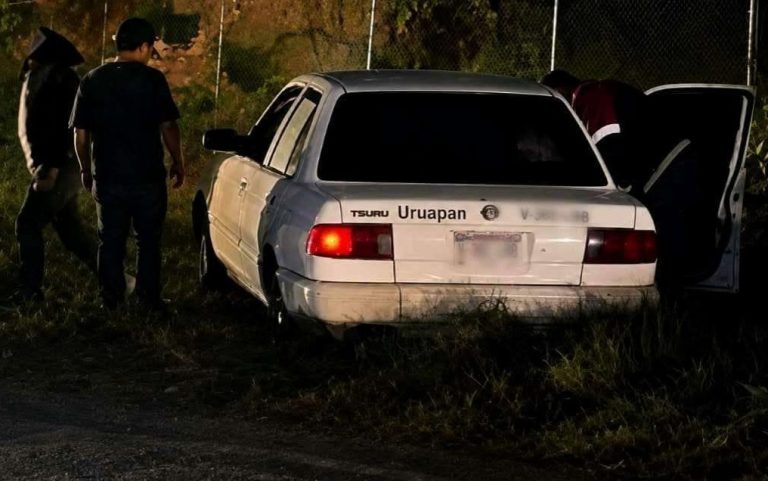 Ejecutan a tiros a un taxista, al poniente de Uruapan