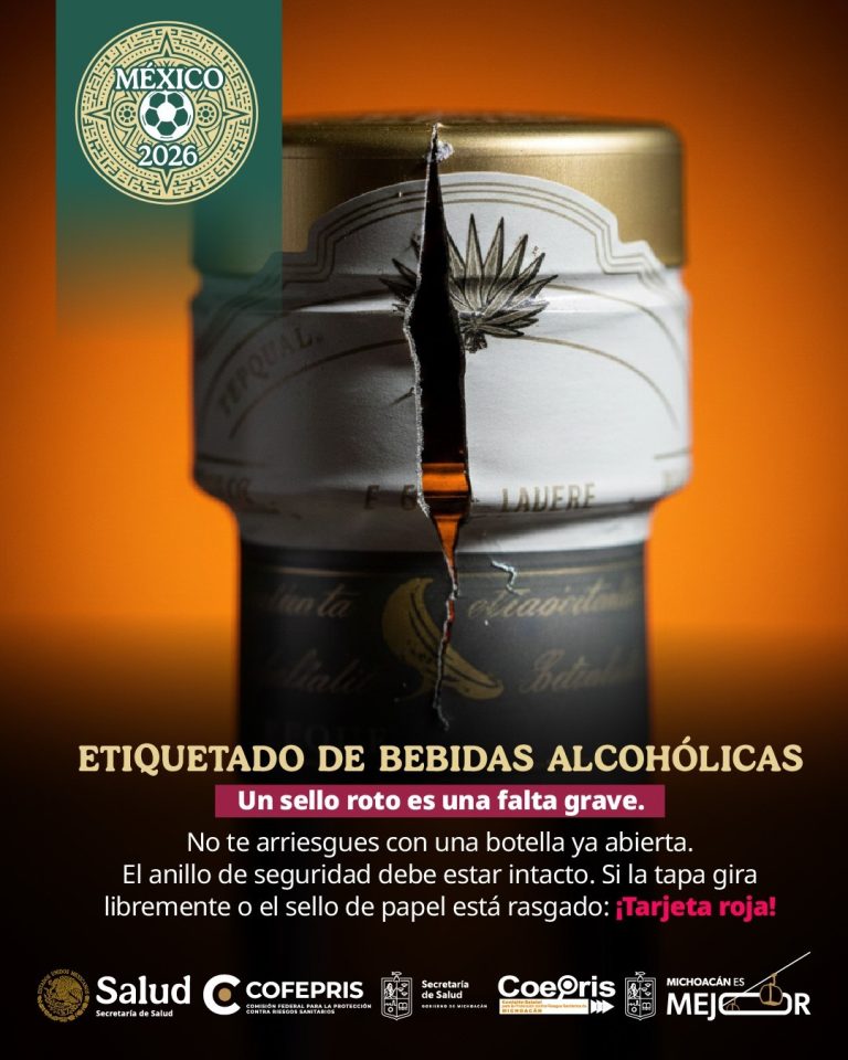 Cofepris alerta sobre el consumo de bebidas alcohólicas adulteradas
