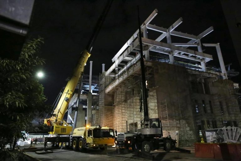 Obras del teleférico y Morebús con maquinaria pesada en la zona del Obelisco terminarán en agosto