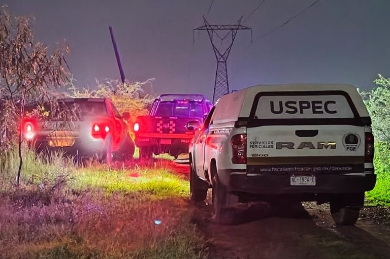 Hallan a hombre asesinado a balazos en brecha de la colonia San Lorenzo Itzícuaro, en Morelia