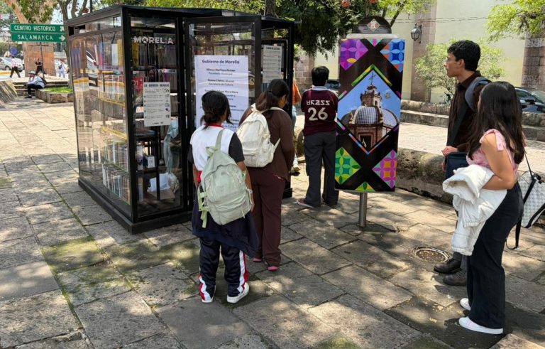 Cabinas de Lectura «Morelia se Lee» consolidan su éxito durante su primer mes de operación