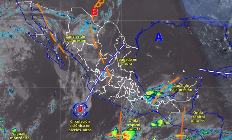 Onda tropical número 14 motivará lluvias en el este de Michoacán
