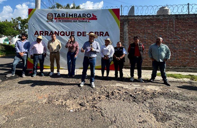 Inicia rehabilitación de la calle Argelia, en Metrópolis II, de Tarímbaro