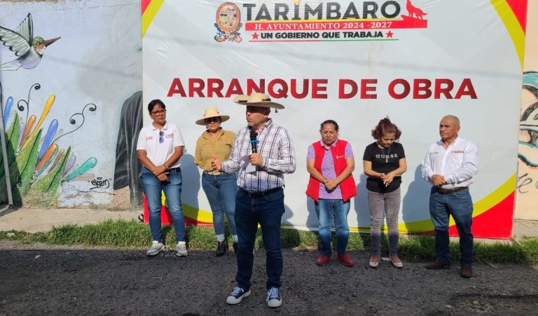 Avanza el primer paquete de rehabilitación de calles en Tarímbaro