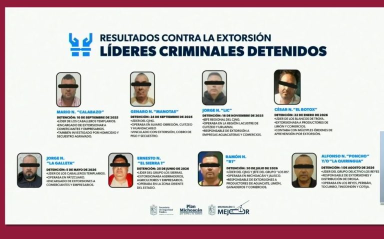 Tras detenciones de líderes, grupos delincuenciales han dejado de percibir cifras millonarias