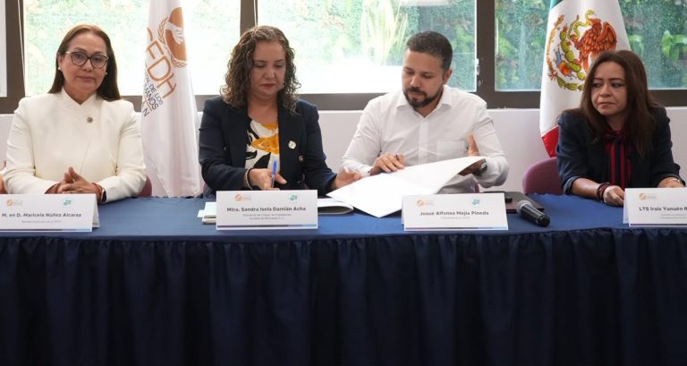 Firma CEDH convenio de colaboración con el Colegio de Trabajadores Sociales de Michoacán