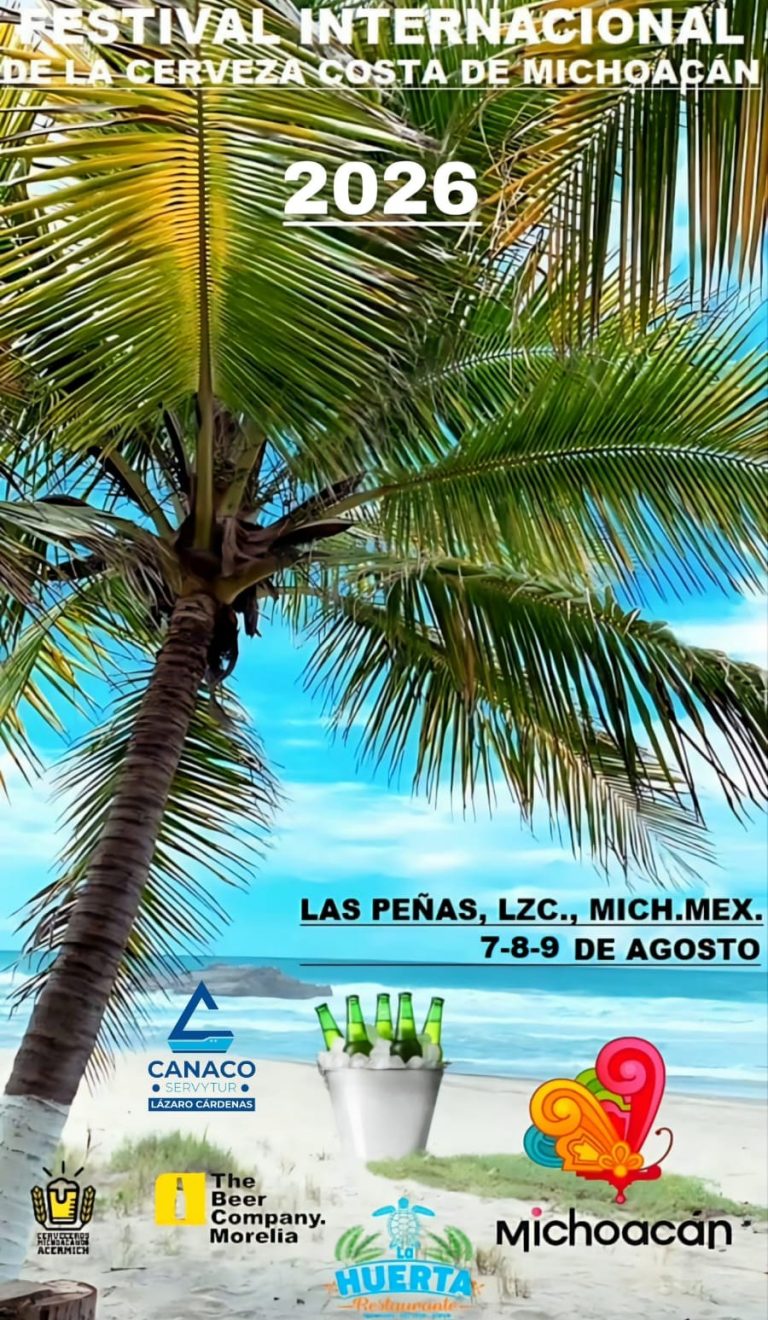 Lázaro Cárdenas se prepara para recibir el Festival Internacional de la Cerveza Costa de Michoacán 2026