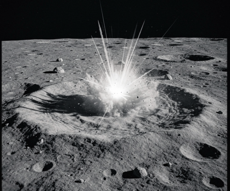 Expertos de la UNAM advierten impacto del cohete Falcon 9 en la superficie de la Luna