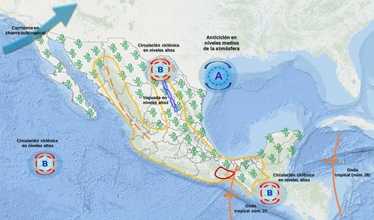 Onda tropical 27 originará lluvias en Michoacán