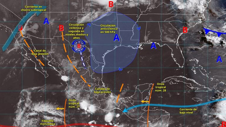 Ondas tropicales 27 y 28 originarán lluvias en Michoacán