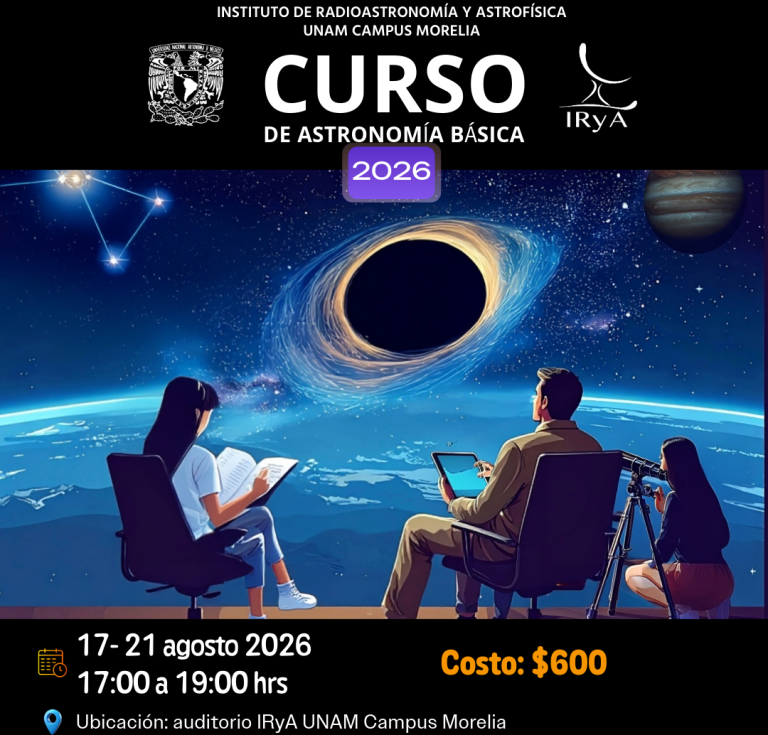 Aprende sobre los telescopios y el cielo en el curso de astronomía de la UNAM
