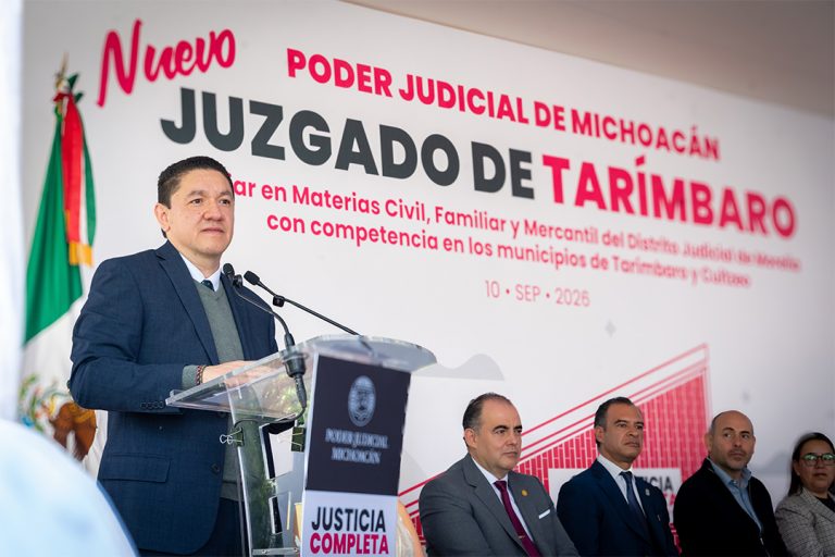 Acerca Poder Judicial servicios con nuevo juzgado en Tarímbaro