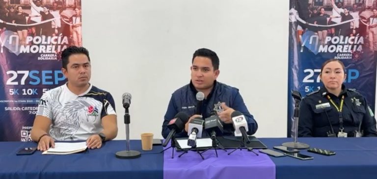 Habrá carrera atlética de la Policía Morelia a favor de PC Morelia