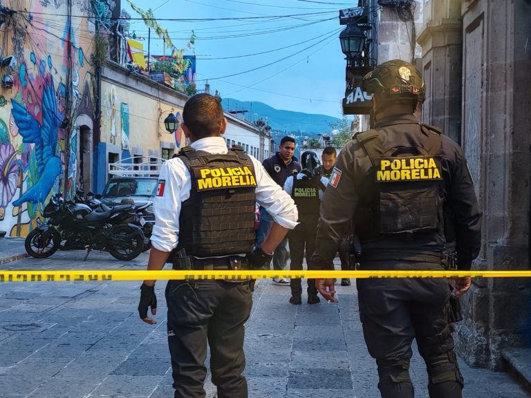 «El Beto» es ultimado a tiros en el Centro Histórico de Morelia; la víctima portaba pistola