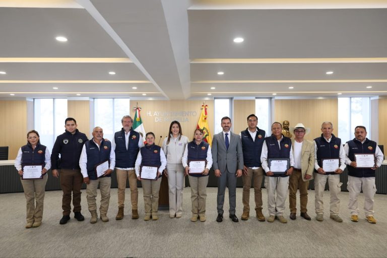 En el Día Nacional de Protección Civil, ayuntamiento de Morelia reconoce a elementos con larga trayectoria