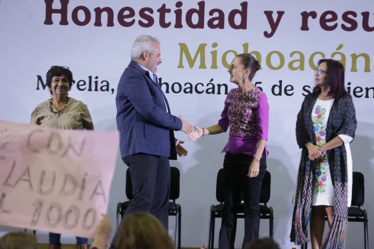 “No estás sola”: Bedolla respalda a Sheinbaum y destaca inversión histórica de 57 mil mdp para Michoacán