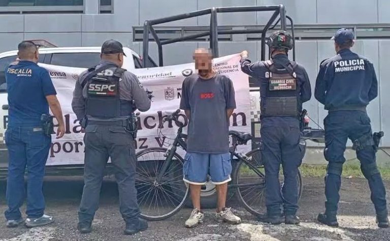 Capturan a tres hombres con droga y aseguran vehículo robado, en distintos puntos de Uruapan