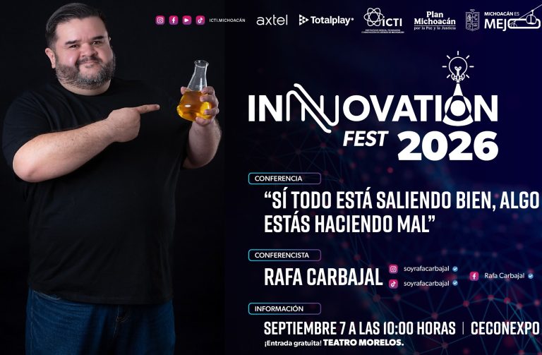 Invitan a la conferencia gratuita de Rafa Carbajal en Morelia