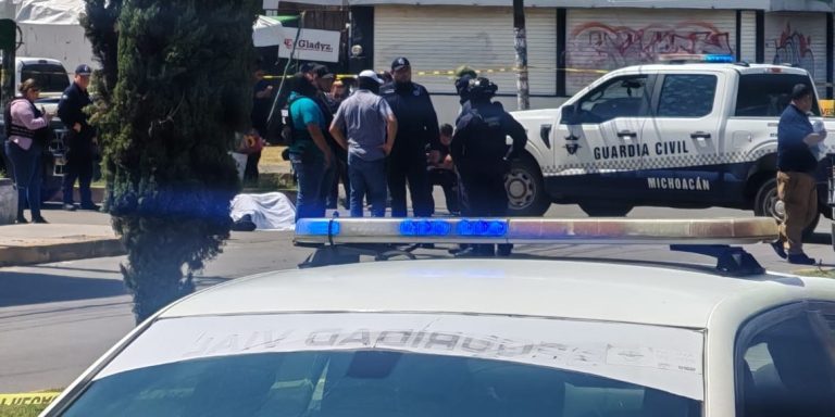 Abatido por policías en avenida Periodismo de Morelia, presunto secuestrador y extorsionador
